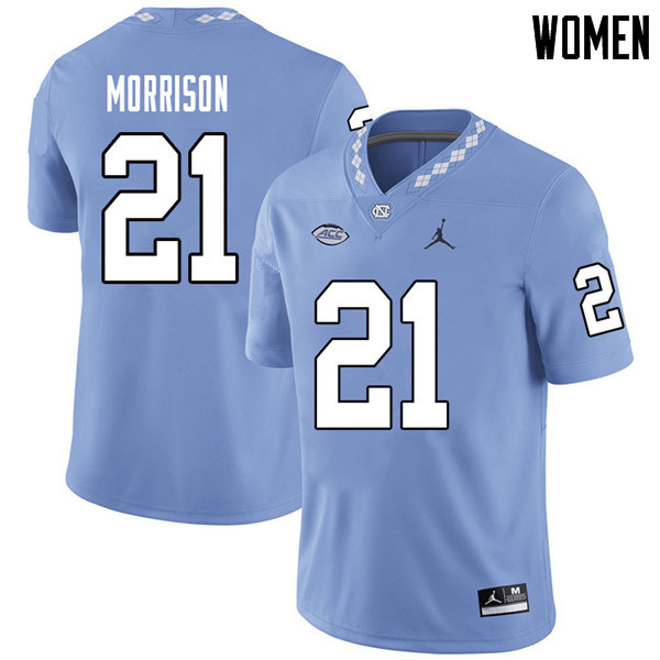 Jordan Brand Women #21 Trey Morrison North Carolina Tar Heels College Football Jerseys Sale-Carolina